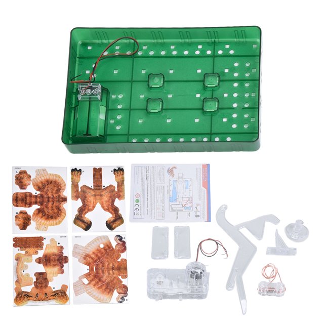 Juguete de Dinosaurio Plegable de Papel 3D Yuxing Rompecabezas Kit de Regalo para Niños Tiranosaurio Eléctrico