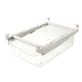 thumbnail image 2 of COFEST Refrigerator Pull Out Bin,Snap On Drawer Fridge Mate,Fridge Storage Box/Drawers/Rack, Refrigerator Bin Home Organizer for Fridge Shelf Thickness Under 0.6" clear, 2 of 9
