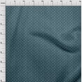thumbnail image 4 of oneOone Silk Tabby Teal Blue Fabric Plants In Vase Craft Projects Decor Fabric Printed By The Yard 42 Inch Wide, 4 of 5