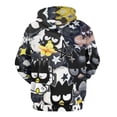 thumbnail image 3 of Badtz Maru Hoodie 3D Print Pullover Hooded Long Sleeve Sweatshirts Tops Blouse with Pocket for Mens Womens, 3 of 8