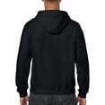 thumbnail image 2 of Gildan Mens Heavy Blend&nbsp;Full Zip Hooded Sweatshirt, XL, Black, 2 of 3