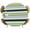 Navy Blue, Green, Grey, variant on Elastic Fitted Round Tablecloth, Pink Grey Striped Waterproof Stretch Table Cover for 36"-44" Tables, Farmhouse Stripes Modern Abstract Art Washable Outdoor Tablecloths for Patio, Picnic, Camping
