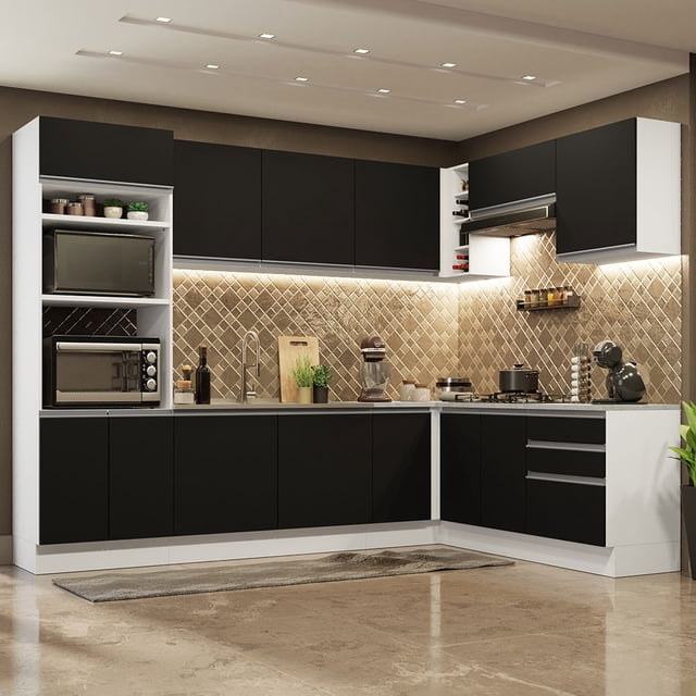 Cocina Integral Completa Modular Madesa Glamy 479cm BN 03