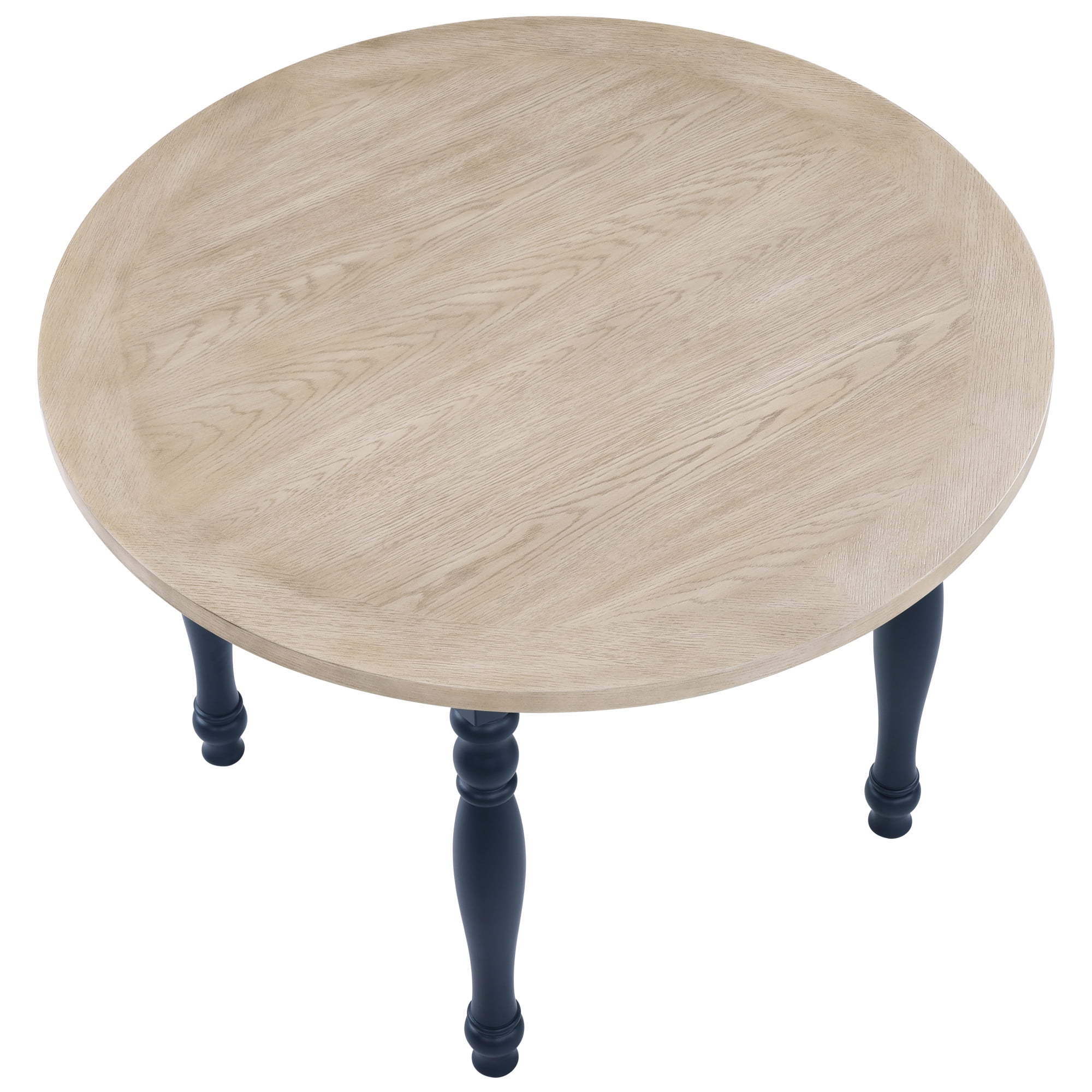 Steve Silver Darcy Deep Blue Finish Round DiningTable