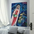thumbnail image 3 of Marc Chagall The Bride La Mariee Art Poster Canvas Poster Wall Art Picture Prints Hanging Photo Gift Decor Home Posters Artworks 20x30inch(50x75cm), 3 of 6