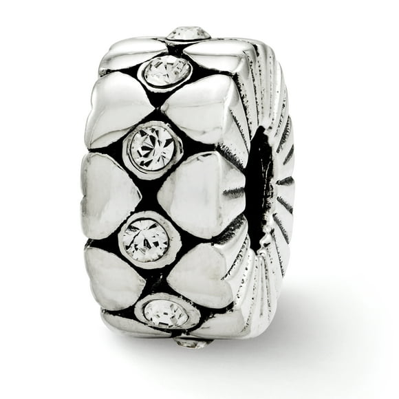 925 Sterling Silver Charm For Bracelet Swarovski Crystal Bead Stone