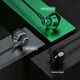 thumbnail image 3 of Seitruly Auriculares con cable de 3,5mm, micrófono de condensador, volumen ajustable, auriculares internos para chat en línea, auriculares de recogida Cables de audio/vídeo Verde, 3 of 6