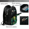 thumbnail image 4 of Disketp Peacock Feathers2 Mochila de Viaje Estampada para Laptop con Puerto de Carga USB, Mochila Impermeable para Computadora – Regalo para Hombres y Mujeres, 4 of 7