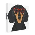 thumbnail image 4 of Furbaby Affiliates 'Dachshund Wearing Hipster Glasses 3' Canvas Art, 4 of 4