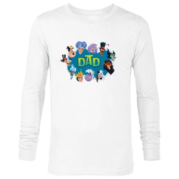 Disney Villain Squad Family Trip Vacation Reunion Dad - Long Sleeve T-Shirt for Men - Customized-White