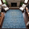 thumbnail image 6 of Addison Rugs Mayfield Premium Machine Washable Traditional Global Blue Rectangle Rug, 8' x 10', 6 of 6
