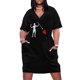 thumbnail image 2 of Vestido vendaje con bolsillo suelto para mujer Vestido largo de ceremonia con bandera pirata Barbanegra, 2 of 7