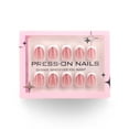 thumbnail image 5 of KOYPTL 24Pcs Short Sweet Glue on Nails Set for Women Girls,White Round Wearable Manicure Fake Nails,Shine Glossy Press on Nails for Office Daily Wedding,Full Nail Wrap Gift for Valentine's Holiday, 5 of 6
