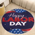 thumbnail image 4 of 4th of July Round Rugs -Washable Non-Slip Small Round Area Rug Throw Soft Circle Rugs for Bedroom, Modern Print Indoor Carpet for Entryway Sofa Living Room, 4 of 6