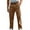 Brown Cargo Pants for Men, variant on LIBRCLO Cargo Pants for Men Slim Fit Cotton Linen Outdoor Hiking Pants with Pockets Casual Straigh Leg Trousers Dark Gray S