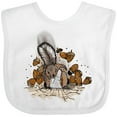 thumbnail image 3 of Inktastic Squirrel Superhero Landing with Acorns Boys or Girls Baby Bib, 3 of 4