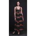 thumbnail image 2 of Bimba Robe Longue Maxi d'Été pour Femmes Teinture sur Nœuds Imprimée à Col en V Tenue de Villégiature de Vacances-Xxx-Grand, 2 of 5