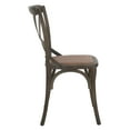 thumbnail image 5 of SAFAVIEH Franklin X-Back Bistro Rustic Chairs, Distressed Colonial Walnut, Set of 2, 5 of 14