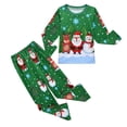 thumbnail image 3 of Pijamas de Navidad para bebés y niñas, conjunto de pijamas de Navidad de Santa Claus, de algodón, ropa de dormir para niños pequeños de Año Nuevo, conjunto informal, 3 of 3