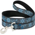 thumbnail image 1 of buckle-down dl-w30843 holiday snowflakes gray blue dog leash, 1 of 1