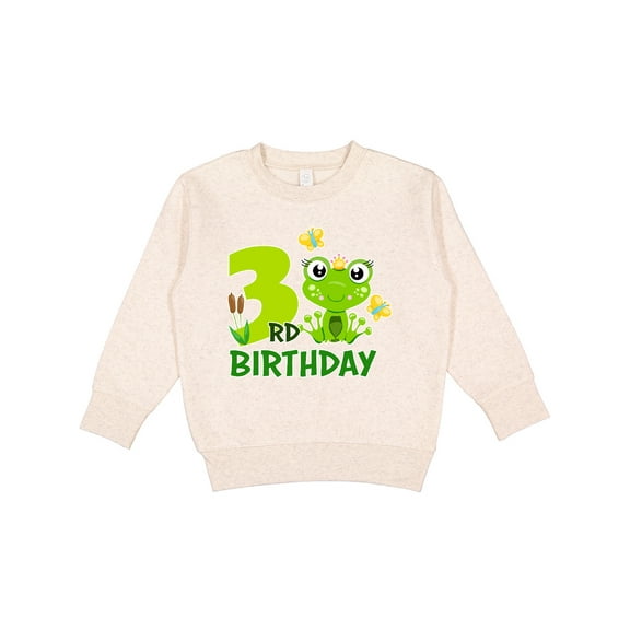 Inktastic 3rd Birthday Princess Frog Toddler Sweatshirt
