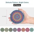 thumbnail image 2 of Coasters for Drinks, Moisture Absorbing Stone Mats Heat-Resistant Reusable Coaster with Cork Base and Holder for Drinks, Gift Set for Birthday Housewarming, Apartment Kitchen Bar Décor, 2 of 7