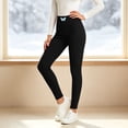 thumbnail image 3 of Stamzod High Waisted Leggings for Women Knit Ribbed Butt Lifting Leggings Fall Winter Stretchy Workout Yoga Pants, 3 of 8