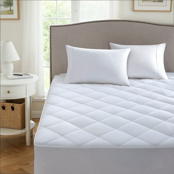 Regency Heights Queen Size Quilted Fitted Mattress Pad Cover, Waterproof Mattress Topper with Deep Pocket, Extra Thick Bed Mattress Protector, Down Alternative Mattress Cover, Machine Washable