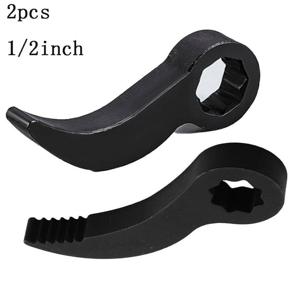 2Pcs Pry Bar Wrench Adaptor Head Half Shaft Removal Tool 1/2Inch Crowbar Adapter E0224