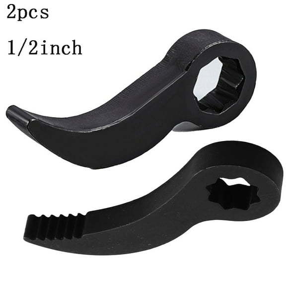 BTOER 2pcs Pry Bar Wrench Adaptor Head Half Shaft Removal Tool 1/2inch Crowbar Adapter