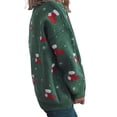 thumbnail image 5 of Women's Ugly Christmas Sweater Xmas Socks Printed Long Sleeve Crewneck Knitted Jumper Pullover Tops, 5 of 6