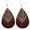D, variant on Jewelry VerPetridure Womens Leopard Leather Earrings Teardrop Dangle Earrings Leaf Earrings