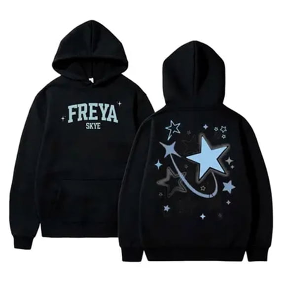 Freya Skye New Logo Merch Unisex Pullover Hoodie, Casual Long Sleeve Pocket Streetwear Sweatshirt