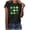 Black, variant on St. Patricks Day Shirts for Women Valentine Day Printed Winter Casual Floral Top Saint Patricks Day Shirt