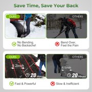 Walensee Flat Shovel, Snow Shovel, Ice Scraper, 54 inch Snow Ice Chopper for Walkway, Ice Removing, Outdoor Garden Cleaning Shovel Weed Remove Tool for Lawn Edging, Driveway Weeding Tool