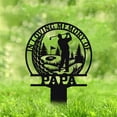 thumbnail image 6 of Personalized Golf Memorial Garden Stake – Custom Metal Grave Marker for Dad or Grandpa – In Memory of Golfer Gift for Father’s Day, Cemetery, Outdoor Sympathy or Remembrance Decor (18 inches), 6 of 10