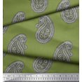 thumbnail image 3 of Soimoi Rayon Fabric Paisley Block Printed Craft Fabric by The Yard 56 Inch Wide, 3 of 3