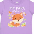 thumbnail image 4 of Inktastic My Papa Loves Me- Little Fox Boys or Girls Toddler T-Shirt, 4 of 5
