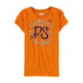 thumbnail image 1 of Aeropostale Girls Glitter PS Graphic T-Shirt, Naranja, 6, 1 of 1