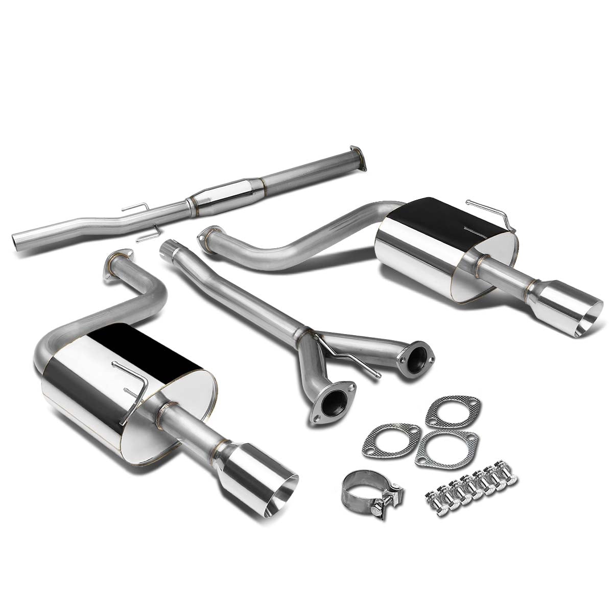 DNA Motoring For 09-14 Nissan Maxima A35 VQ35 Stainless Steel Cat-Back Exhaust Muffler System