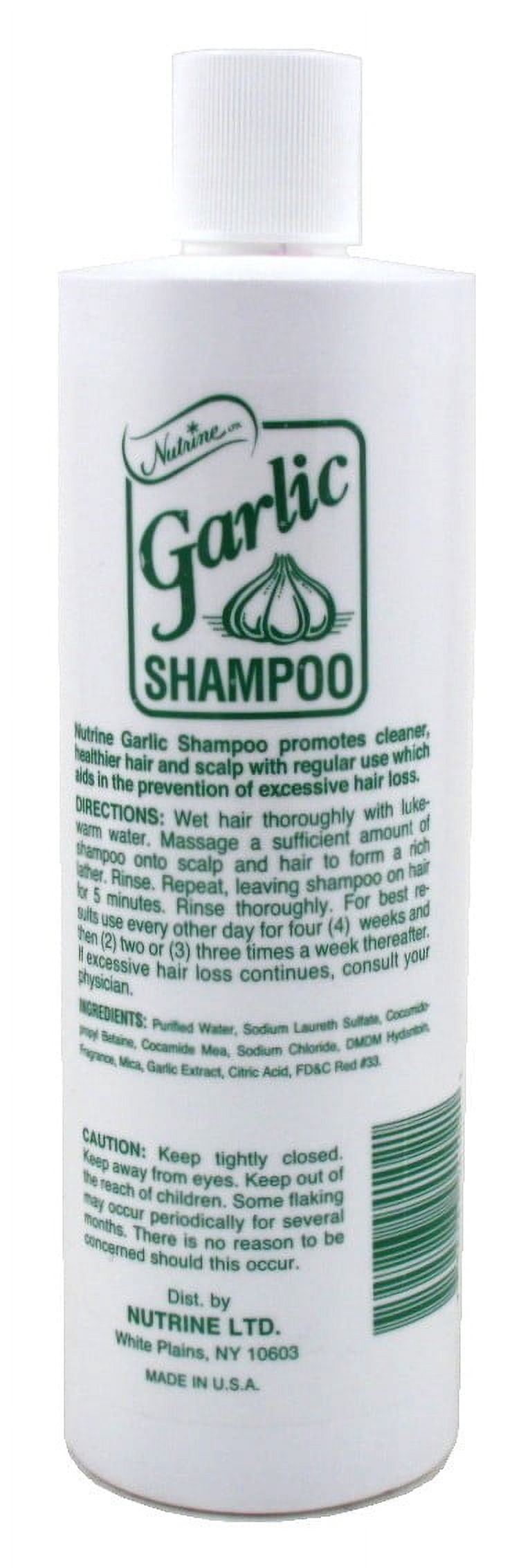 Nutrine Garlic Shampoo - Unscented 16oz (Pack of 3)