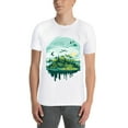 thumbnail image 3 of Summer Men Tee ShirtNature Graphic Letter Print T Shirts Crew Neck Short Sleeves Sports Sizes XS-5XL, 3 of 5