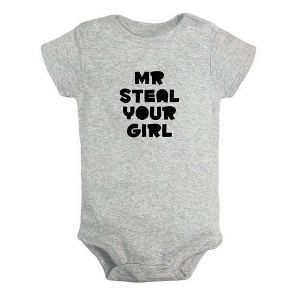Mr Steal Your Girl Funny Rompers For Babies, Newborn Baby Unisex Bodysuits, Infant Jumpsuits, Toddler 0-24 Months Kids One-Piece Oufits