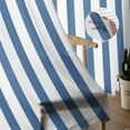 thumbnail image 5 of White Blue Stripes Geometric Sheer Curtains Window Treatment for Kitchen Living Room Bedroom ration Modern Tulle Curtains, 5 of 7