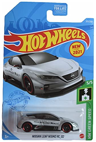 Hot Wheels Nissan Leaf Nismo Rc 02 Silver 21 Hw Green Speed Walmart Com