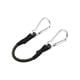 thumbnail image 1 of Cuerdas elásticas con lazos de mosquetón Correas de equipaje Cable portátil multiusos para 90cm, 1 of 9