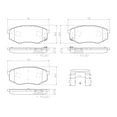 thumbnail image 2 of Brembo P30055N NAO BRAKE PADS Fits select: 2011 KIA SPORTAGE LX, 2011-2012 HYUNDAI TUCSON GLS/LIMITED, 2 of 3