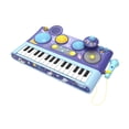 thumbnail image 3 of Instrumento de percusión, teclado de piano, juguete de piano para preescolar con micrófono, juguete de aprendizaje musical para cumpleaños de niñas y Púrpura, 3 of 8