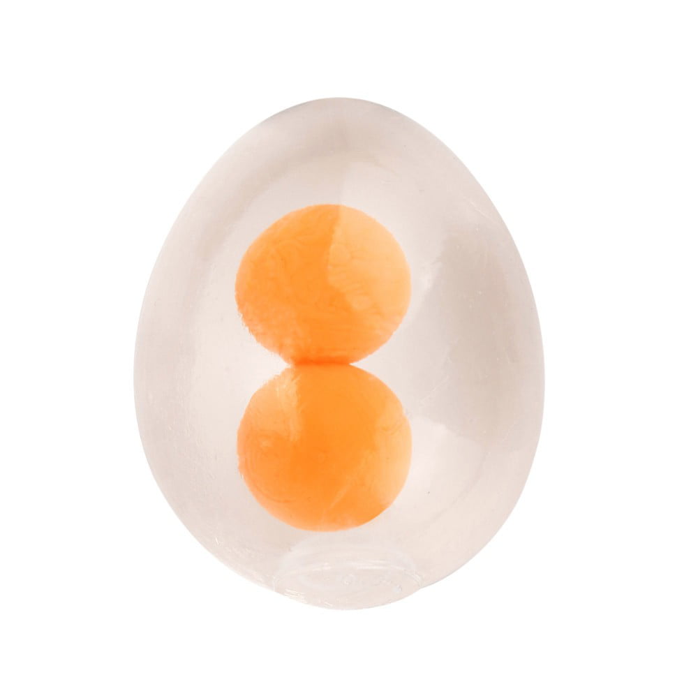 12PCS Decompression Toys Yolk Balls for Children Tension Relief Easter Egg 