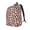 Medium, variant on Coffee Rugby Pattern Durable Canvas Backpack for Men & Women – Stylish & Lightweight – Adjustable Straps, Multiple Pockets – Fits 15-17 Inch LaptopsMedium